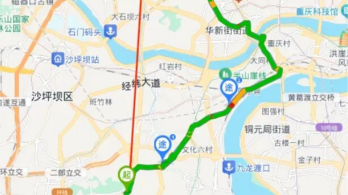 重庆交通眼丨下周，红岩村嘉陵江大桥部分时段将封闭检测，注意绕行