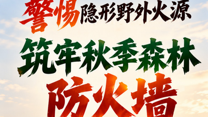 群防群治•百日攻坚 | 警惕隐形野外火源，筑牢秋季森林 “防火墙”